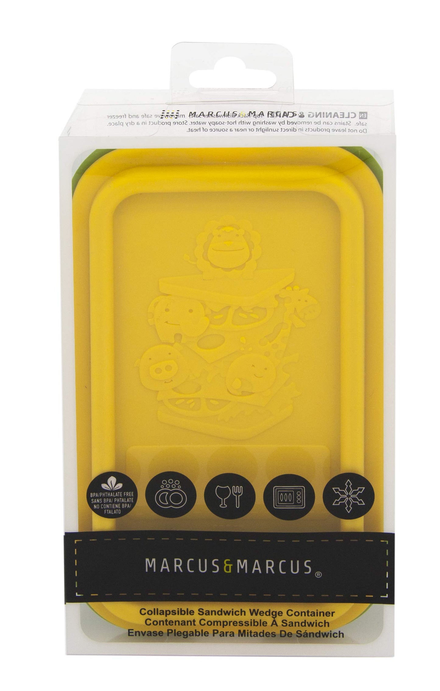 Marcus & Marcus - Cuña de silicona plegable para niños, Amarillo