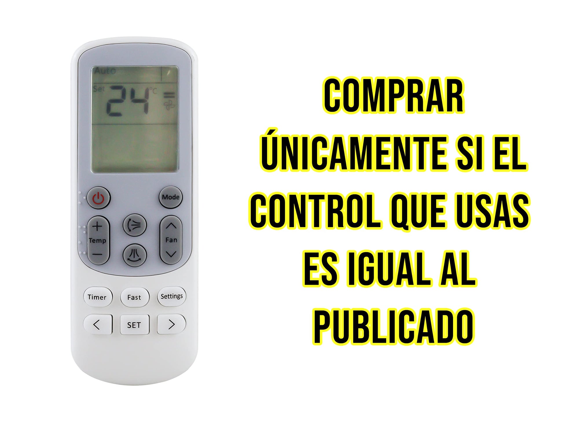 Control Remoto Compatible con Samsung Aire Acondicionado Minisplit Inverter Clima