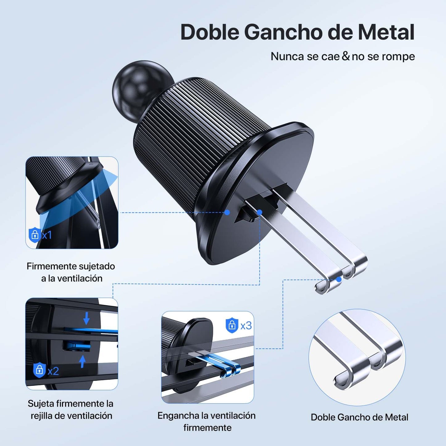 Soporte Celular Miracase Nuevo 2025 Negro Estable y Ajustable para Automóvil