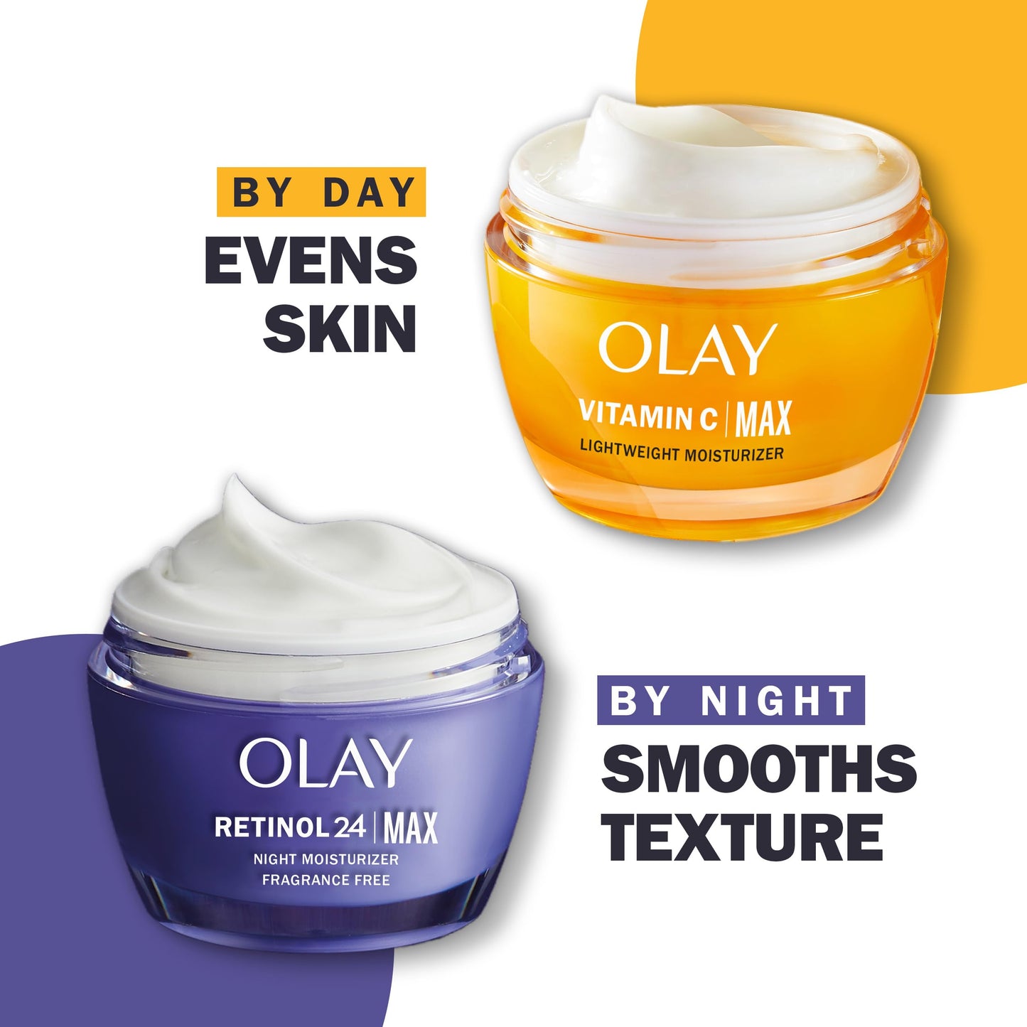 Olay Regenerist Retinol 24 Max Moisturizer, Retinol 24 Max Night Face Cream, 1.7 Oz + Whip Face Moisturizer Travel/Trial Size Gift Set