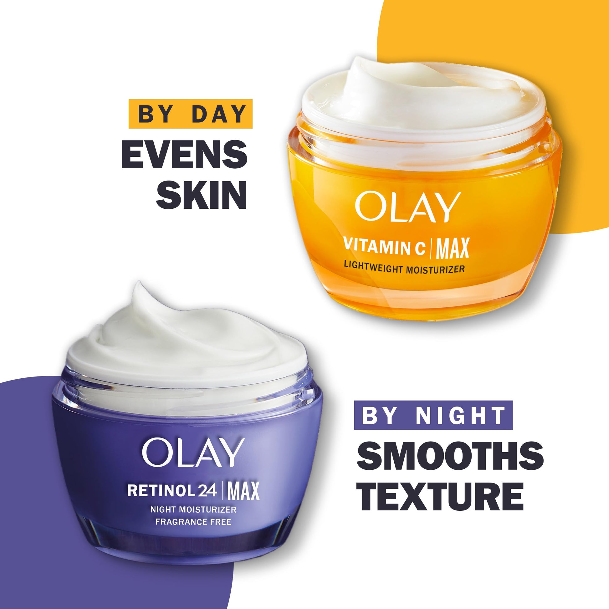 Olay Regenerist Retinol 24 Max Moisturizer, Retinol 24 Max Night Face Cream, 1.7 Oz + Whip Face Moisturizer Travel/Trial Size Gift Set