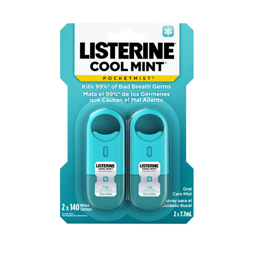 Spray Bucal Listerine Cool Mint 2 Piezas