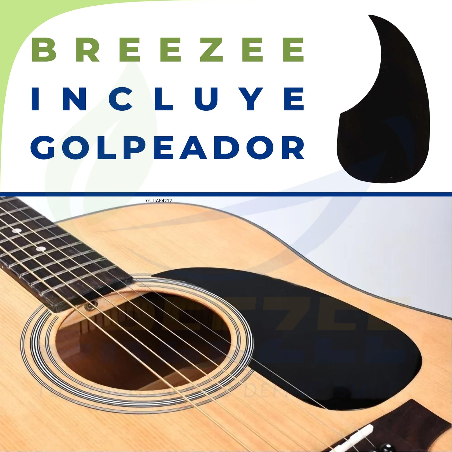 BREEZEE Guitarra Acústica Docerola de 42 Pulgadas, Guitarra de 12 Cuerdas, Incluye Kit de Accesorios, Funda Transportadora, Capo, Correa, Plumillas, Afinador y Más, Guitarra De Abeto Resistente