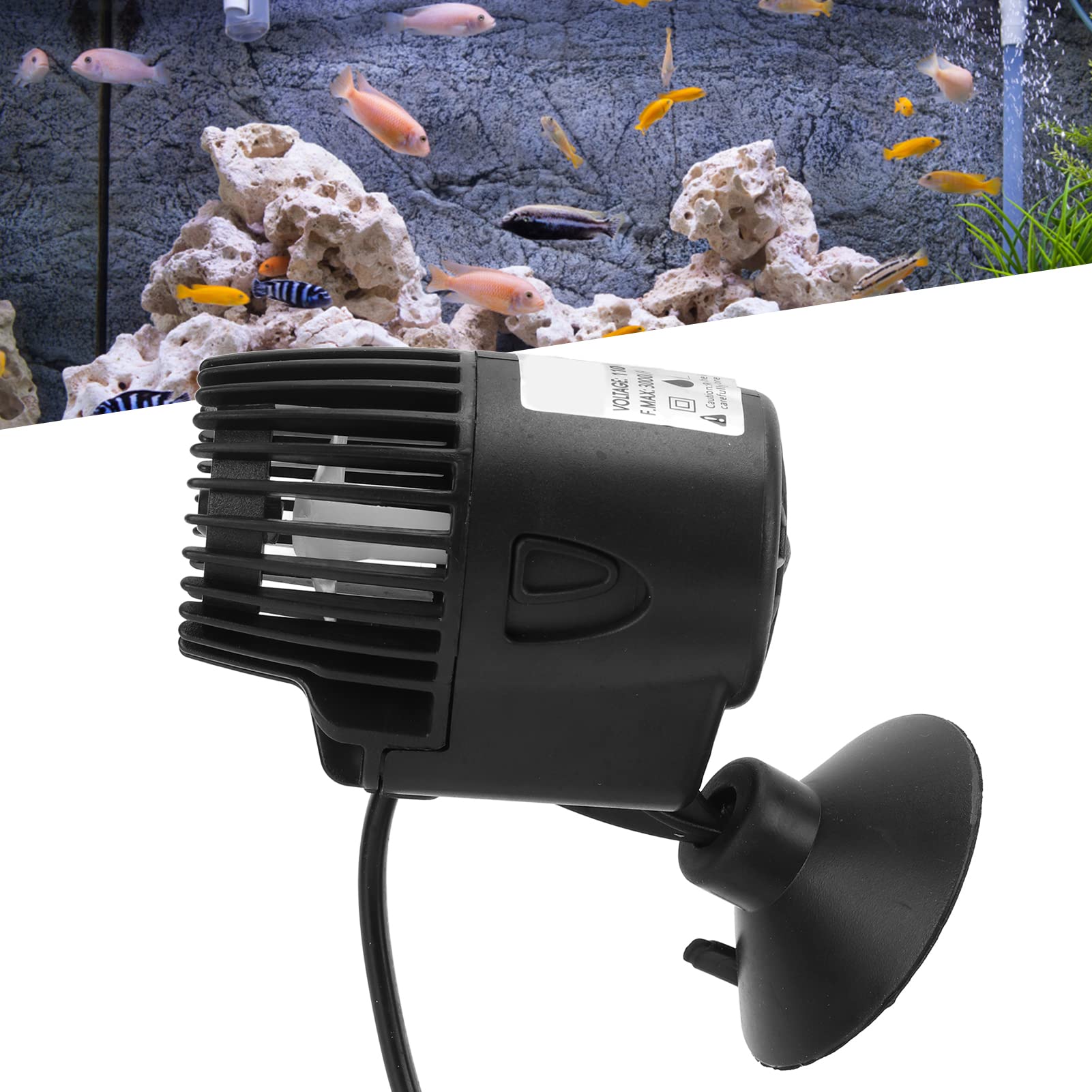 Bomba de Circulación para Hacer Olas de Acuario Bomba Sumergible Giratoria de 360 grados Acuarios Pecera bomba fuente