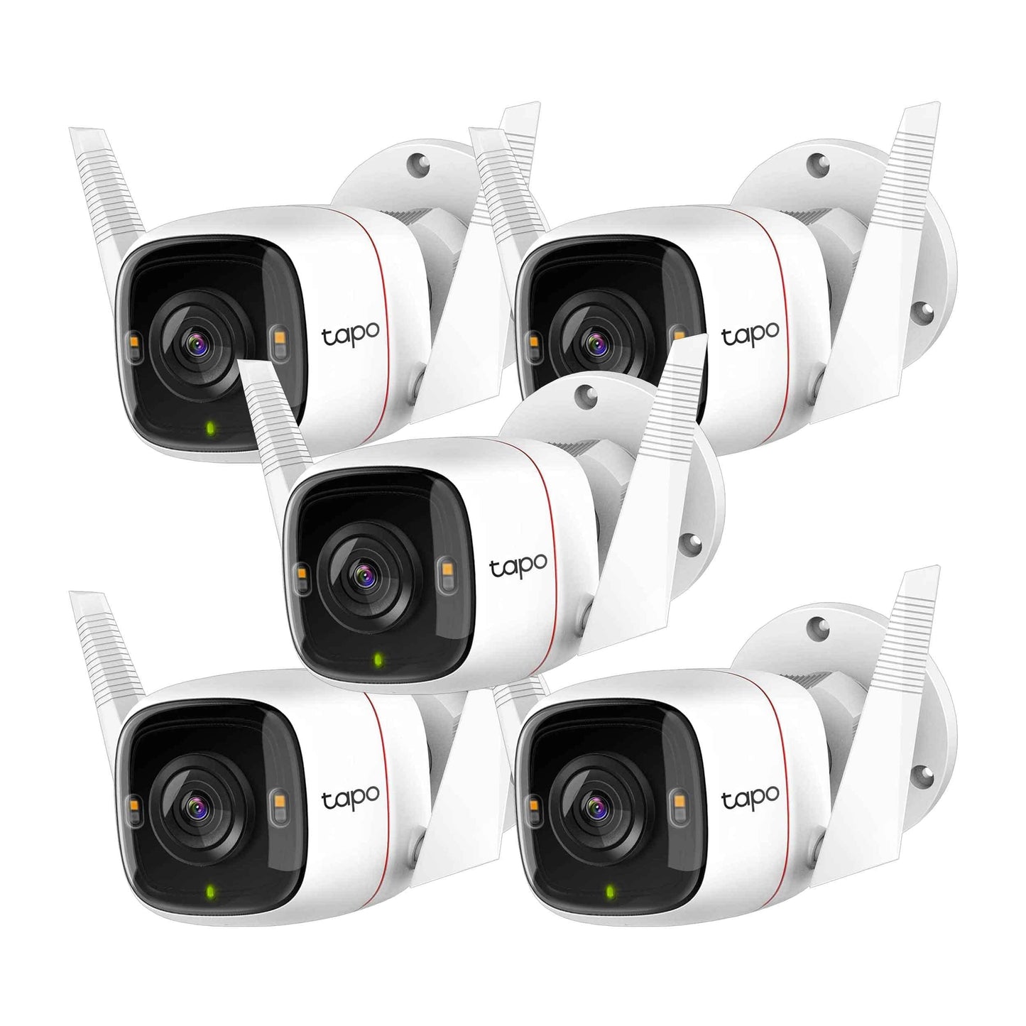 Kit De Cámaras De Seguridad TP-Link Modelo C320WS Blanco Conexión Inalámbrica Resolución 2160 x 1440 Visión Nocturna Audio Bidireccional para Exteriores e Interiores