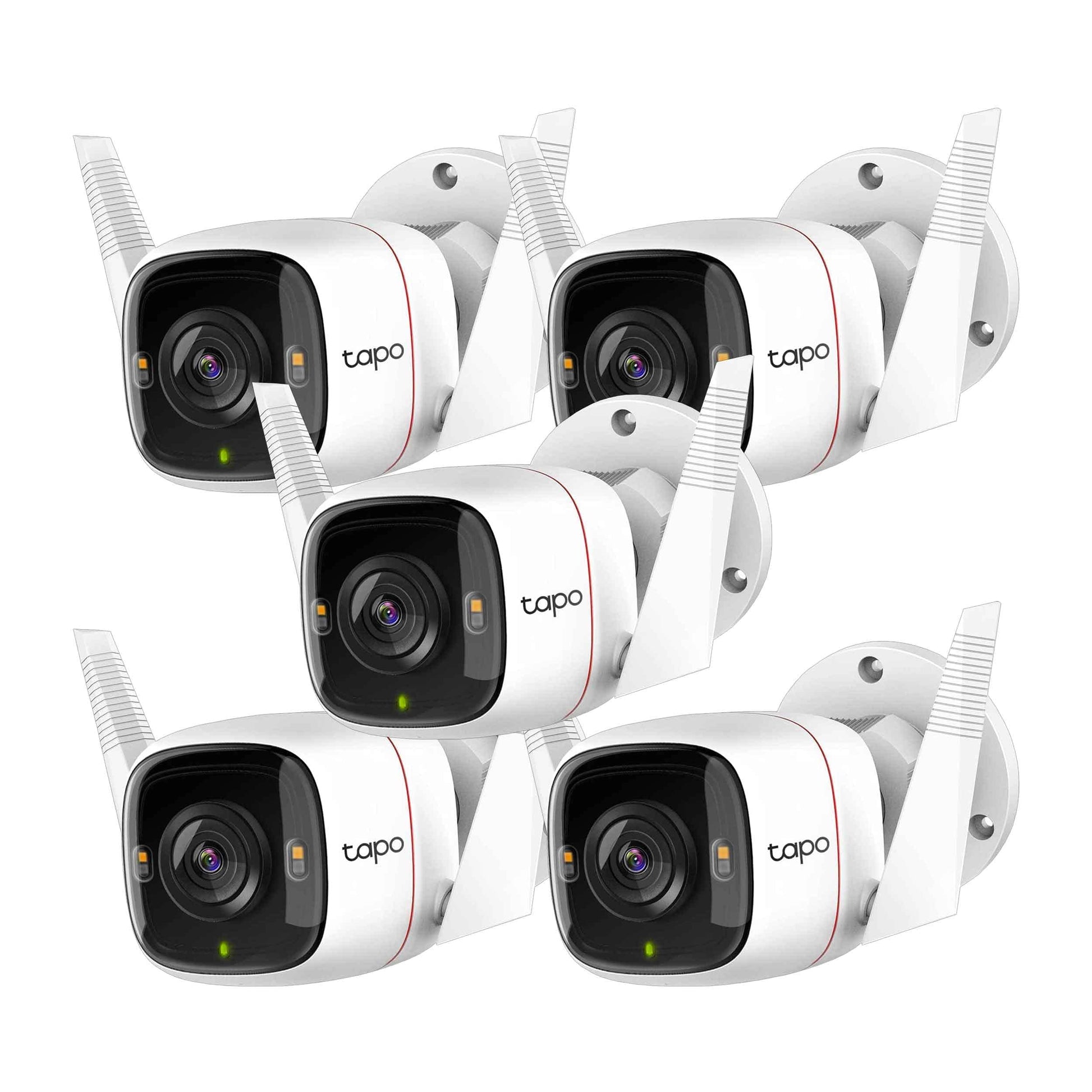 Kit De Cámaras De Seguridad TP-Link Modelo C320WS Blanco Conexión Inalámbrica Resolución 2160 x 1440 Visión Nocturna Audio Bidireccional para Exteriores e Interiores