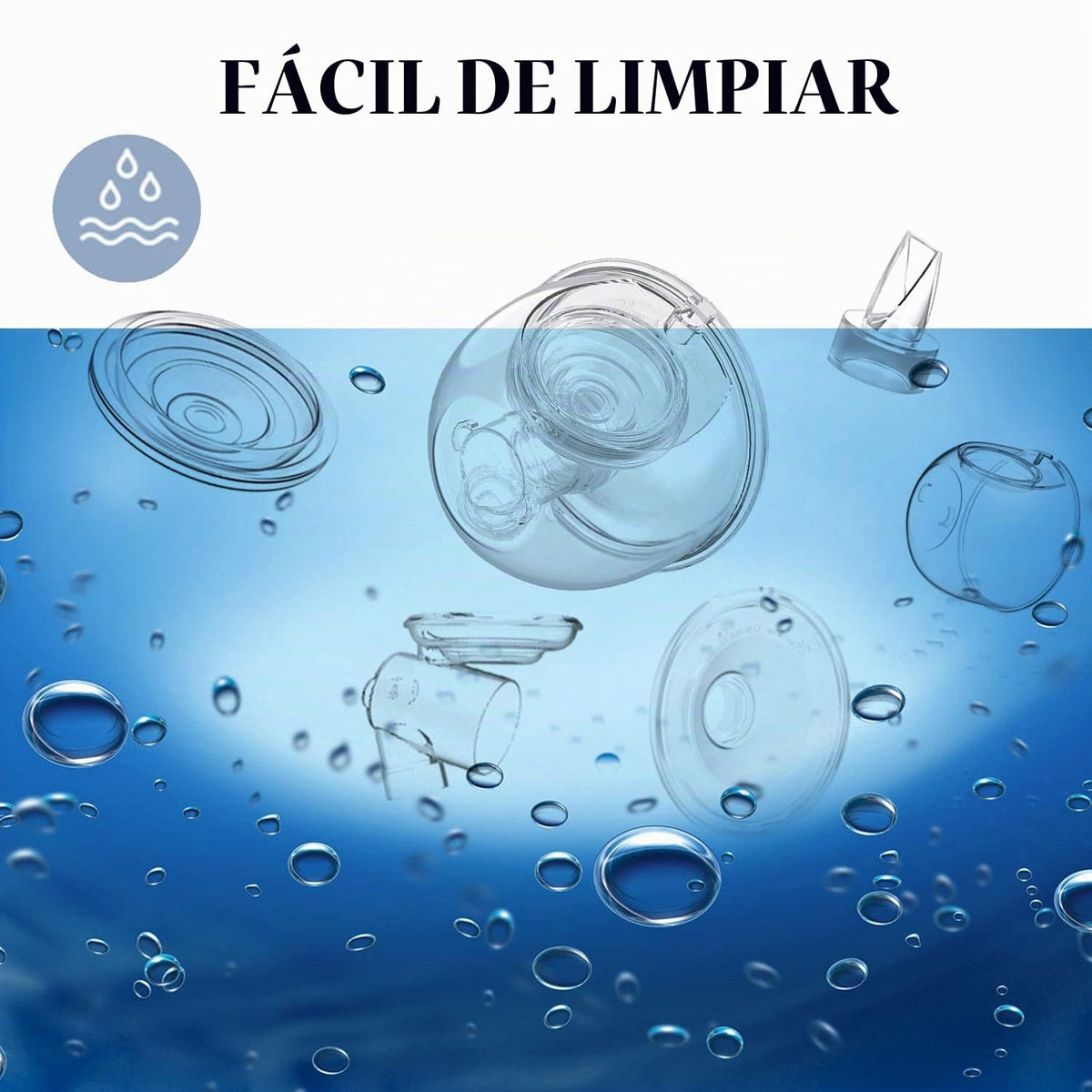 Accesorios para colector de leche de extractor de leche portátil, compatible con TSRETE S12/S9, extractor de leche ponible Kmaier S12, incluye válvula de pico de pato, diafragma de silicona, brida de