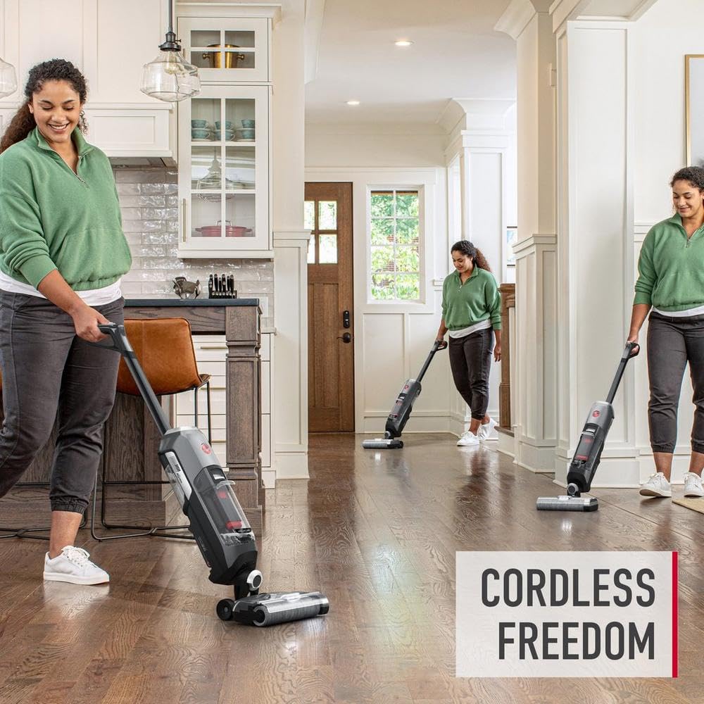Hoover ONEPWR Streamline - Máquina limpiadora de Suelos Duros inalámbrica, máquina portátil de Limpieza de Pisos, Sistema de autolimpieza, Modo de Lavado y seco, Ideal para Madera Dura, Vinilo de