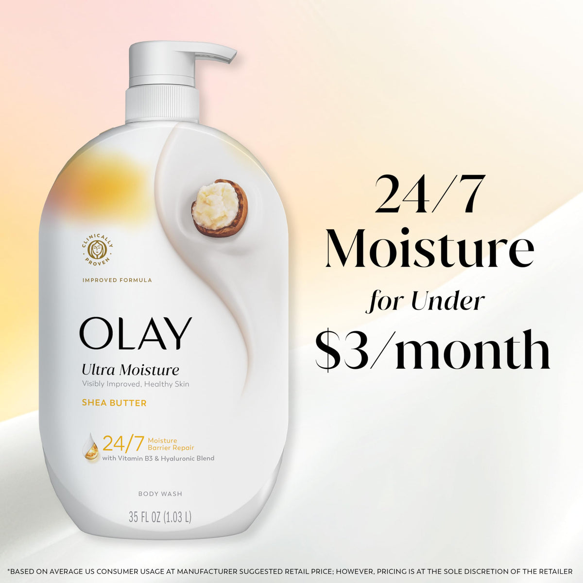"Olay Gel de Ba?o Ultra Moisture con Manteca de Karit?
