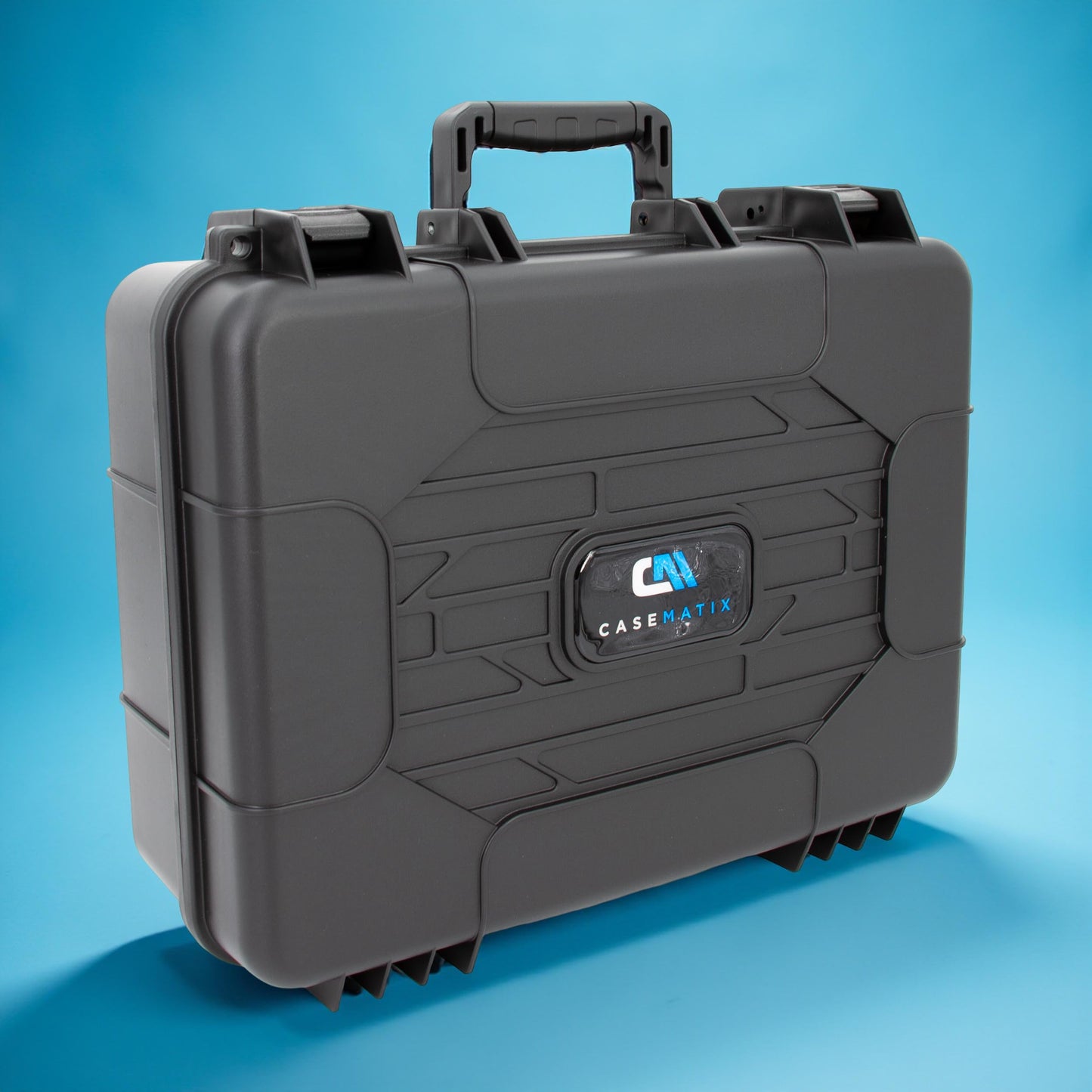 CASEMATIX Funda rígida para proyector de Viaje Compatible con Epson VS250 SVGA, VS350 XGA, VS355 WXGA con Cable HDMI y Mando a Distancia en Compartimentos de Espuma Personalizados, Solo Funda