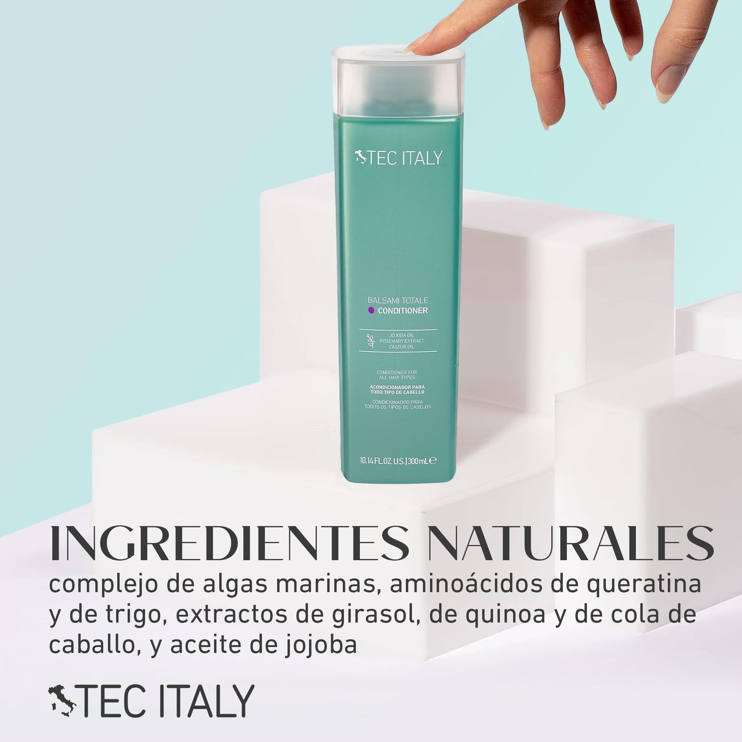 TEC ITALY Balsami Totale Conditioner Cabello con Brillo y Suavidad 300 g