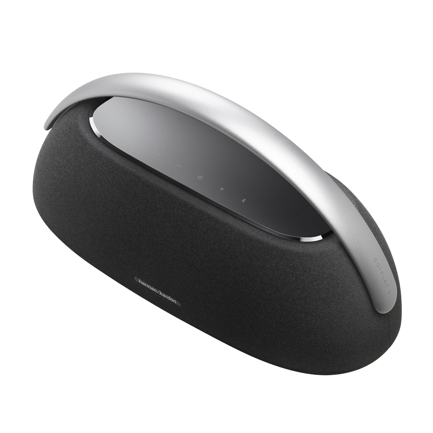 Harman Kardon Go + Play 3 Bocina Inalámbrica Bluetooth, 160W de Potencia, Reproducción 8 Horas, Micrófonos Duales - Negro