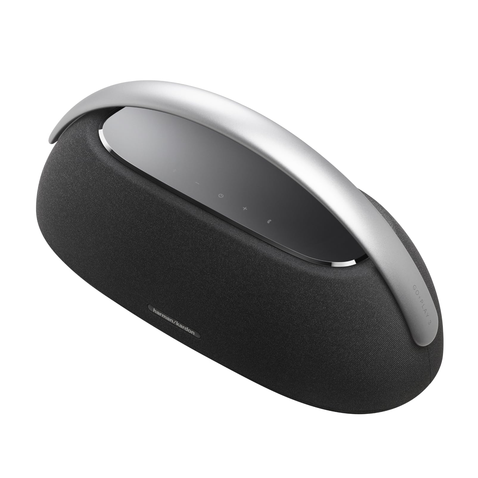Harman Kardon Go + Play 3 Bocina Inalámbrica Bluetooth, 160W de Potencia, Reproducción 8 Horas, Micrófonos Duales - Negro