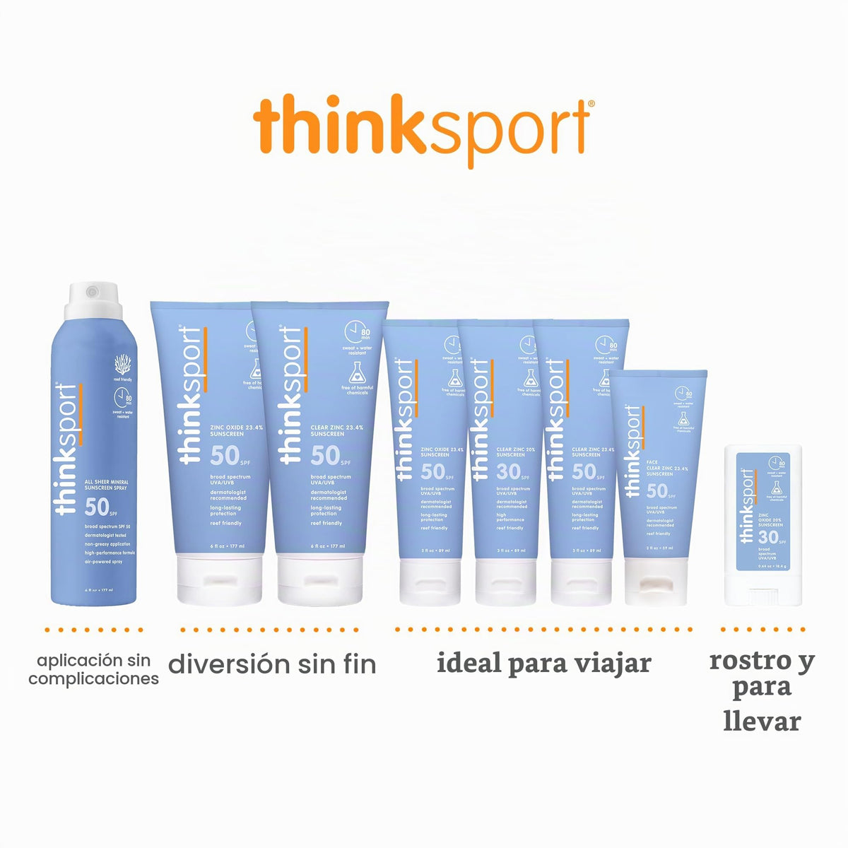 Thinksport Sunscreen SPF 50+, 6 Ounce