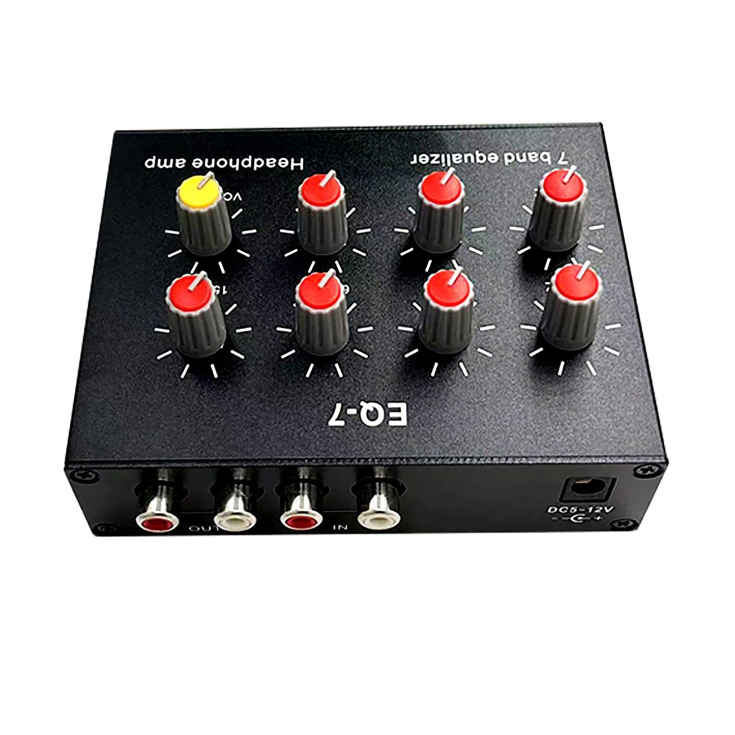 Ecualizador de Sonido Vvikizy Aluminio 7 Bandas para Estéreo de Automóvil