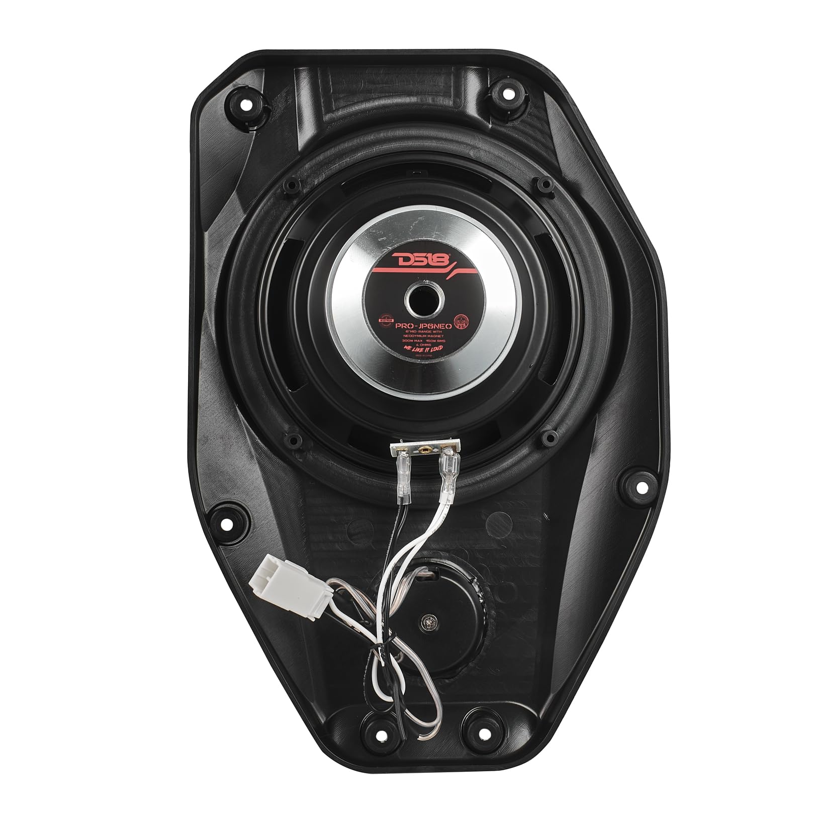 DS18 JL-SB6 - Carcasa de barra de sonido con neodimio de 6.5 pulgadas de rango medio y altavoz de agudos compatible con Jeep Wrangler JL/JLU | Modelos Gladiator JT 2018-2023 altavoces izquierdo y