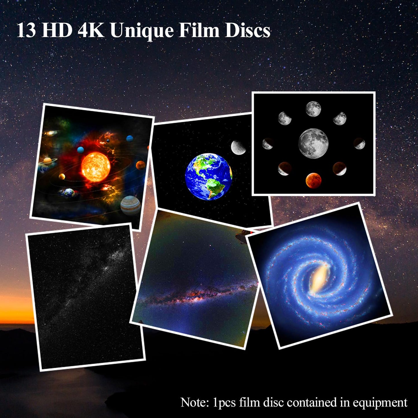Proyector Galaxy para recámara, proyector de estrella de planetario 13 en 1 con sistema solar y constelación, proyector de luz de galaxia giratorio de 360° con temporizador, proyector de luz nocturna