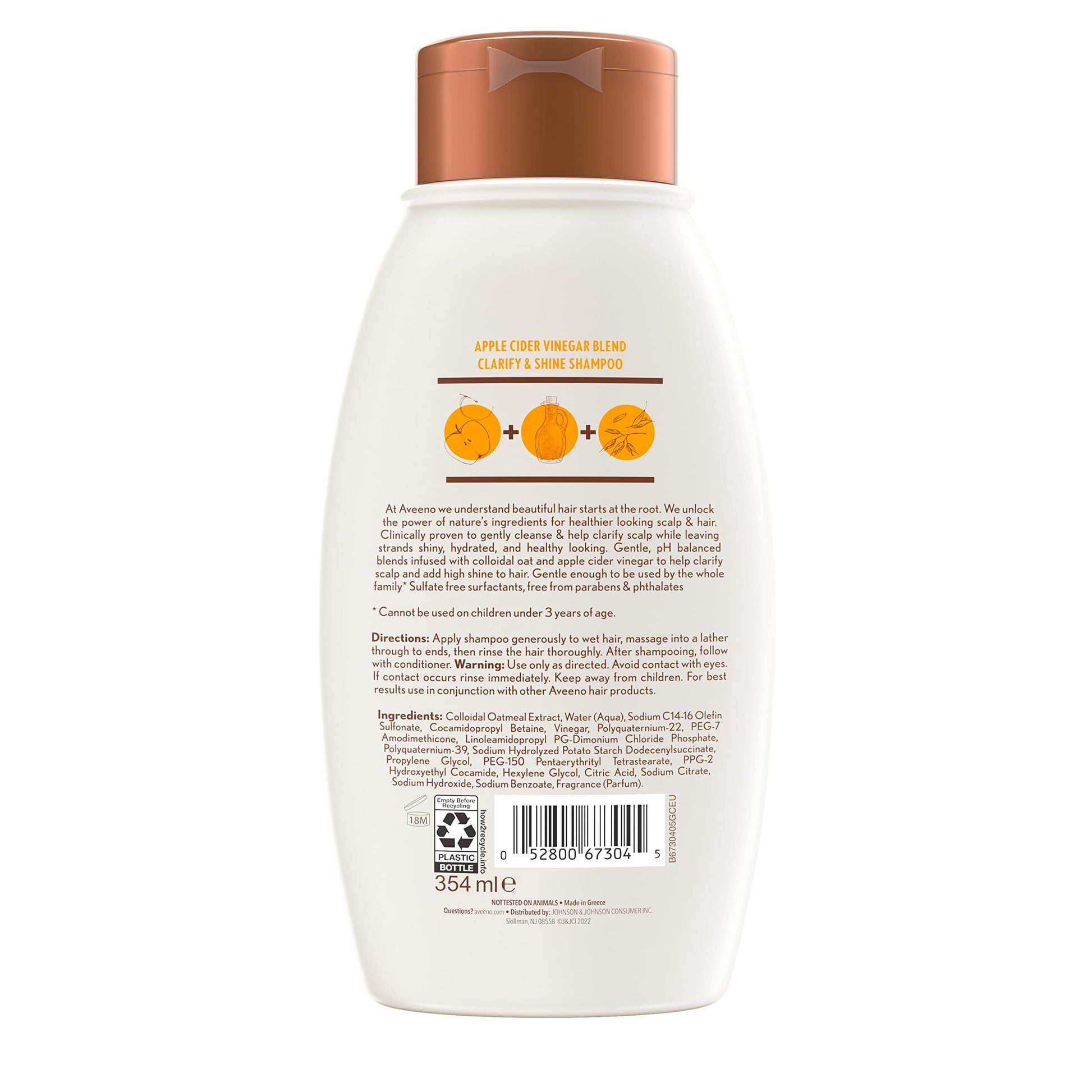 Aveeno Scalp Soothing, Champú, NA, 12 onzas
