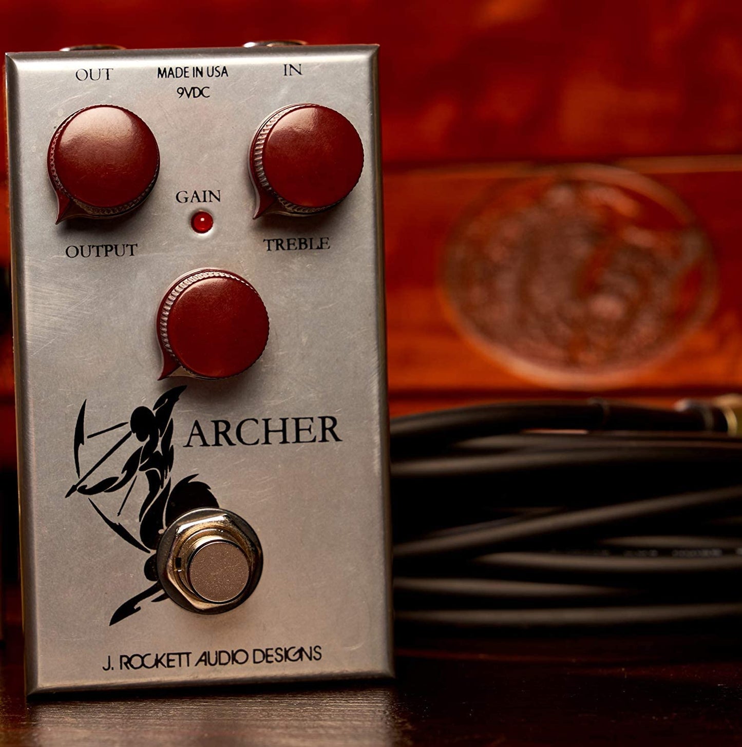 Pedal de Efectos Overdrive y Boost J. Rockett Audio Designs Tour Series para Guitarra