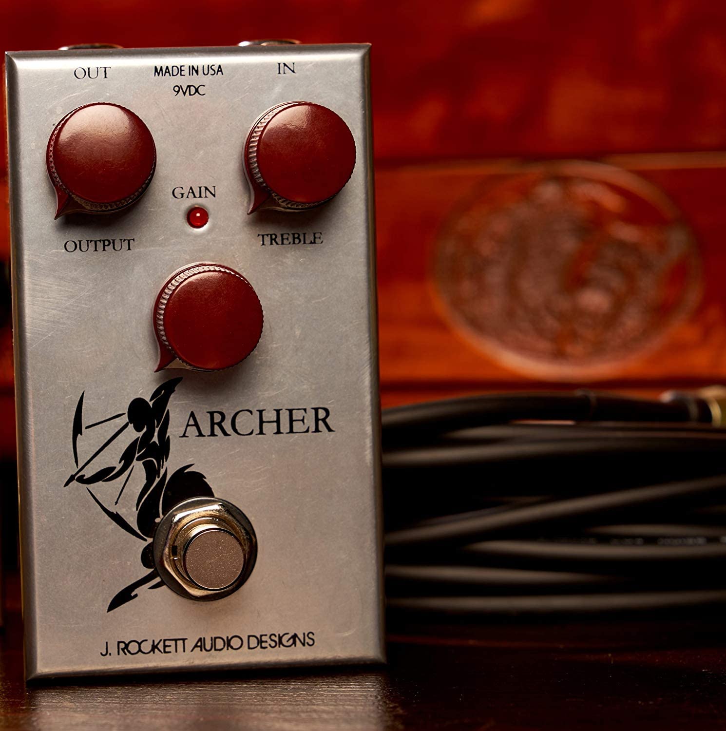 Pedal de Efectos Overdrive y Boost J. Rockett Audio Designs Tour Series para Guitarra