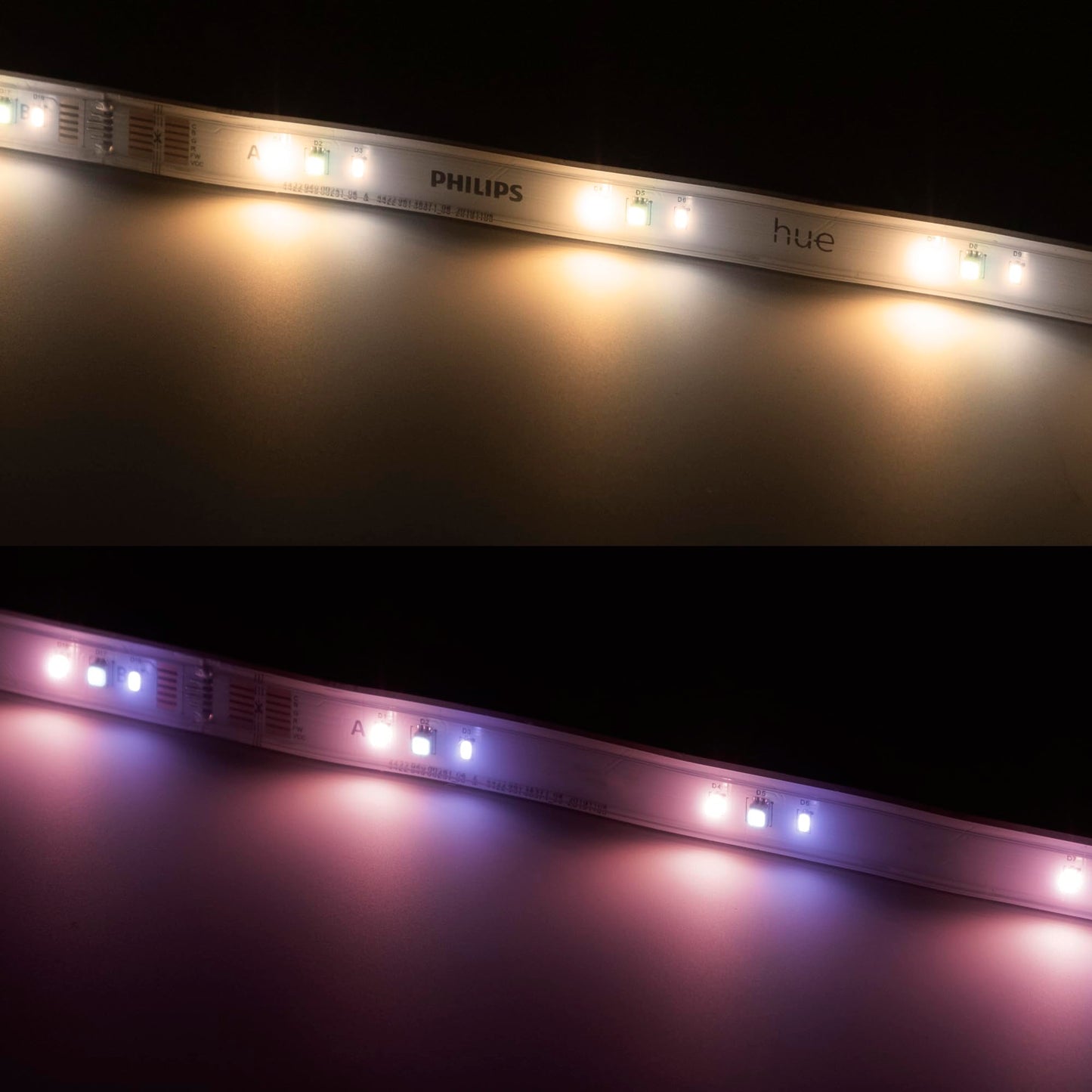 Extensión de Tira de Luz Inteligente Philips Hue Multicolor Versión 4 Compatible con Alexa para Interiores 1M
