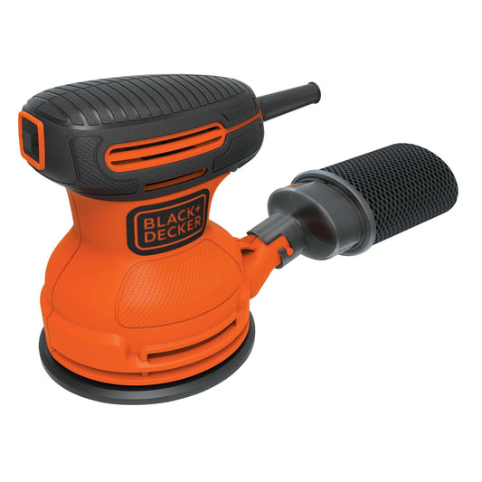 BLACK+DECKER Lijadora Orbital Aleatoria de 180W Disco de 5" (BDERO100-B3)