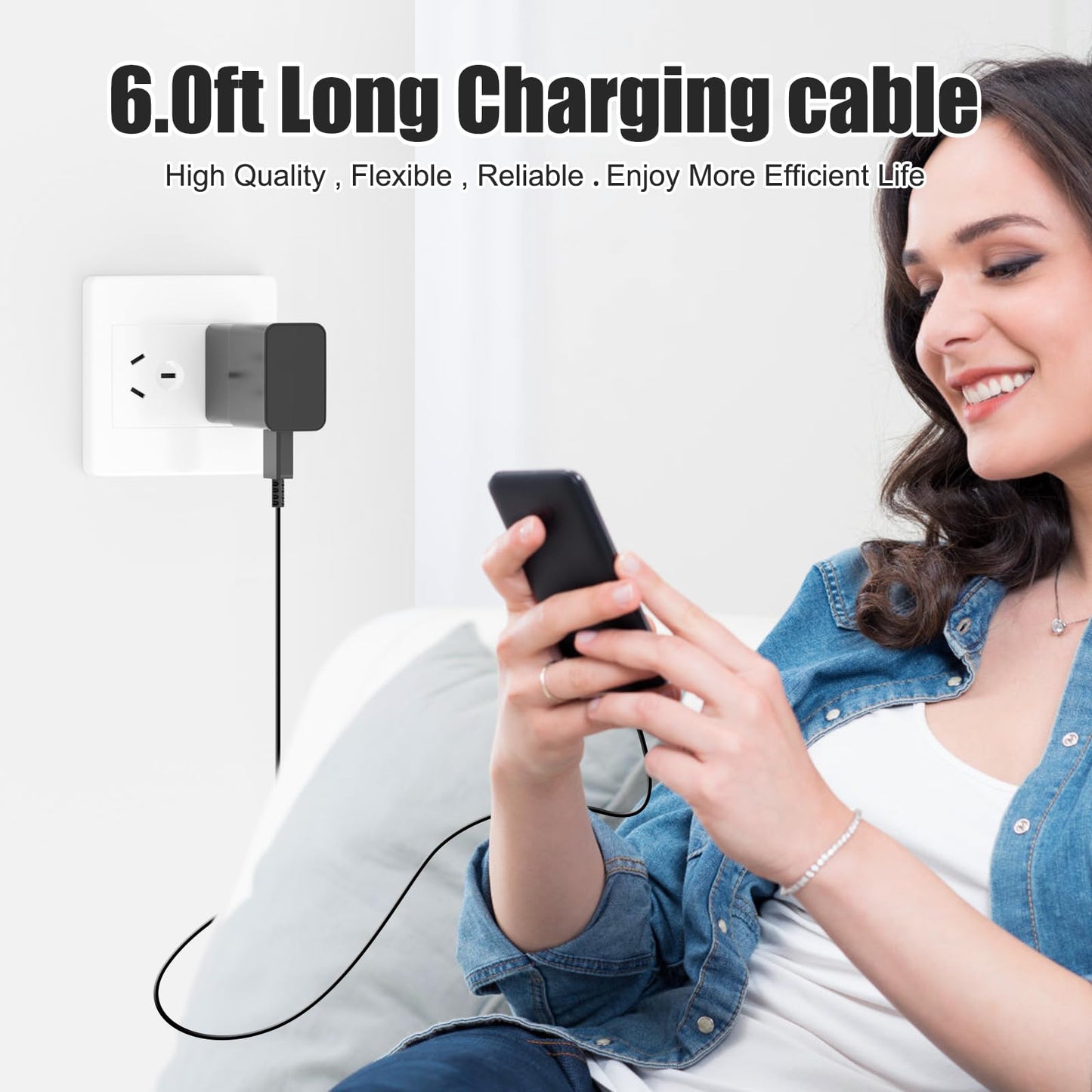 Cargador rápido adaptativo con cable tipo C de 6 pies para Samsung Galaxy S10/S10e/S10 Plus/S9/S9 Plus/S8/S8 Plus/A13/S23/A30/A31/A32/A50/A51/A52/A53/Note 20/Note 10/Note 9/S20/S21/S2222 2-(2-2