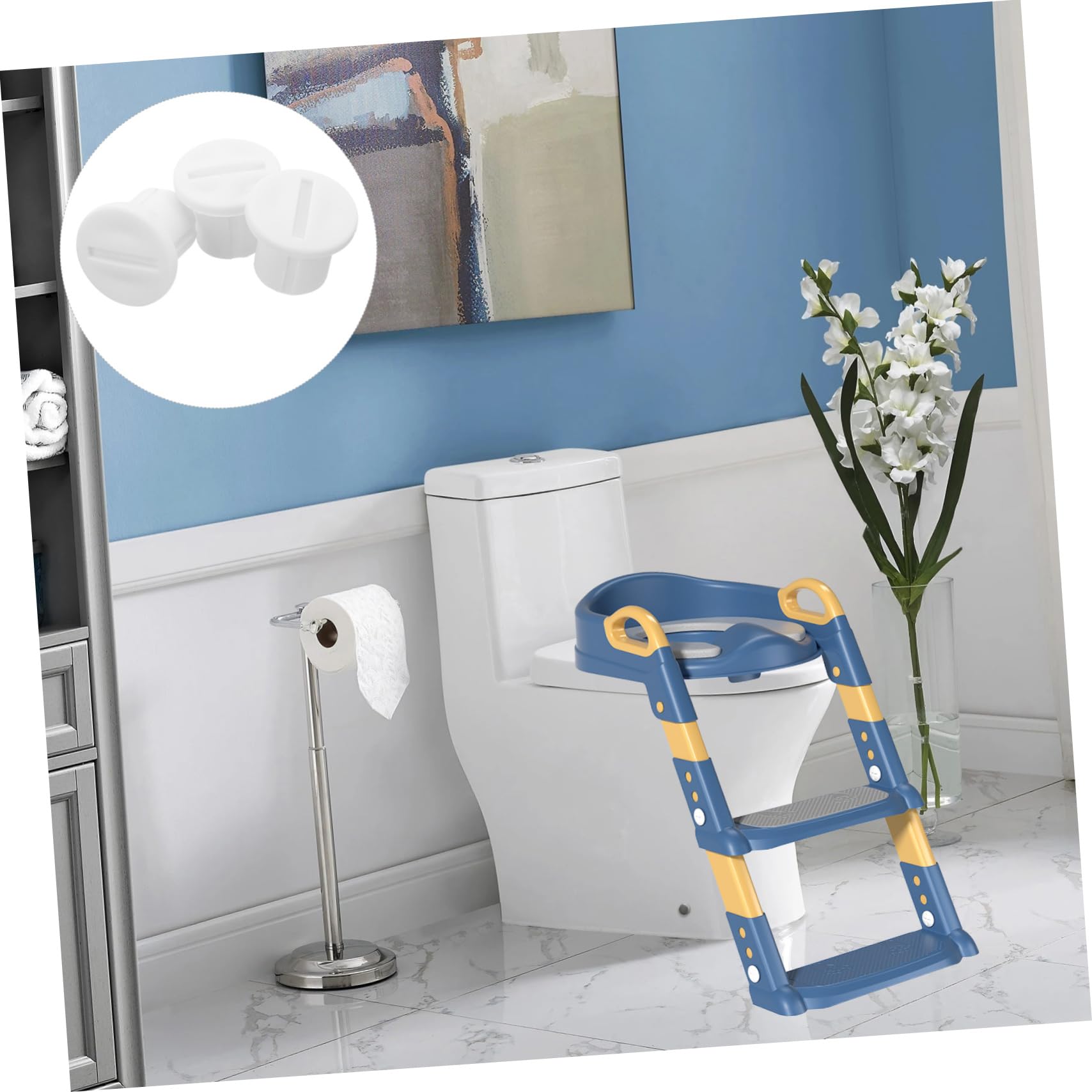 Beatifufu 3Piezas Tornillos para Escalera de Inodoro Accesorios para Entrenamiento de Baño Tornillos para Escalera de Potty para Niño Niña para Asientos de Inodoro