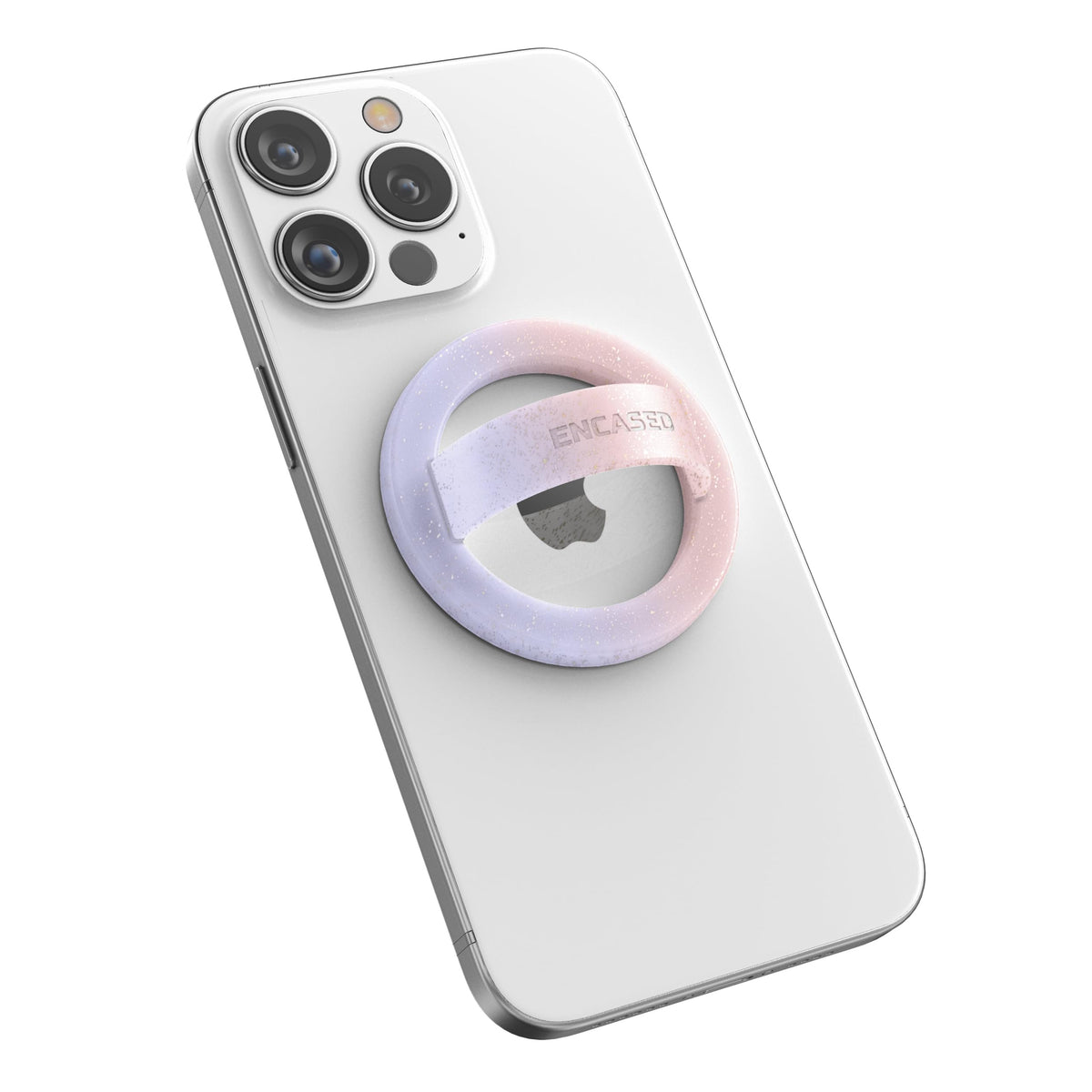 Soporte Magnético ENCASED Iridiscente con Efecto Degradado y Anillo para iPhone