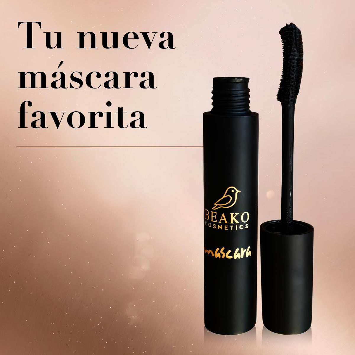 Beako Co. Máscara de Pestañas Waterproof - Pack 2 Máscaras - Volumen, Alargamiento y Definición - Vitamina E - Rímel Larga Duración Negro Intenso - Efecto Pestañas Postizas