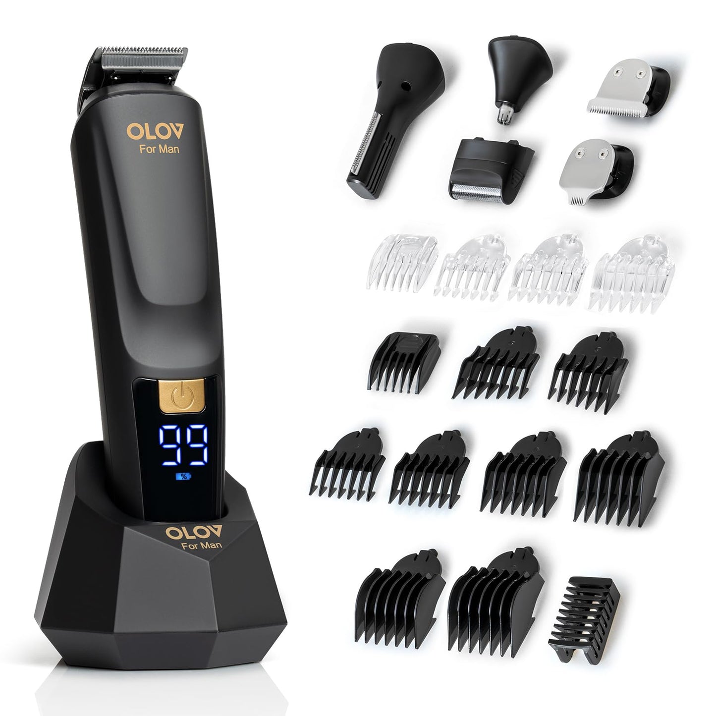 Cortador de barba para hombre, Negro