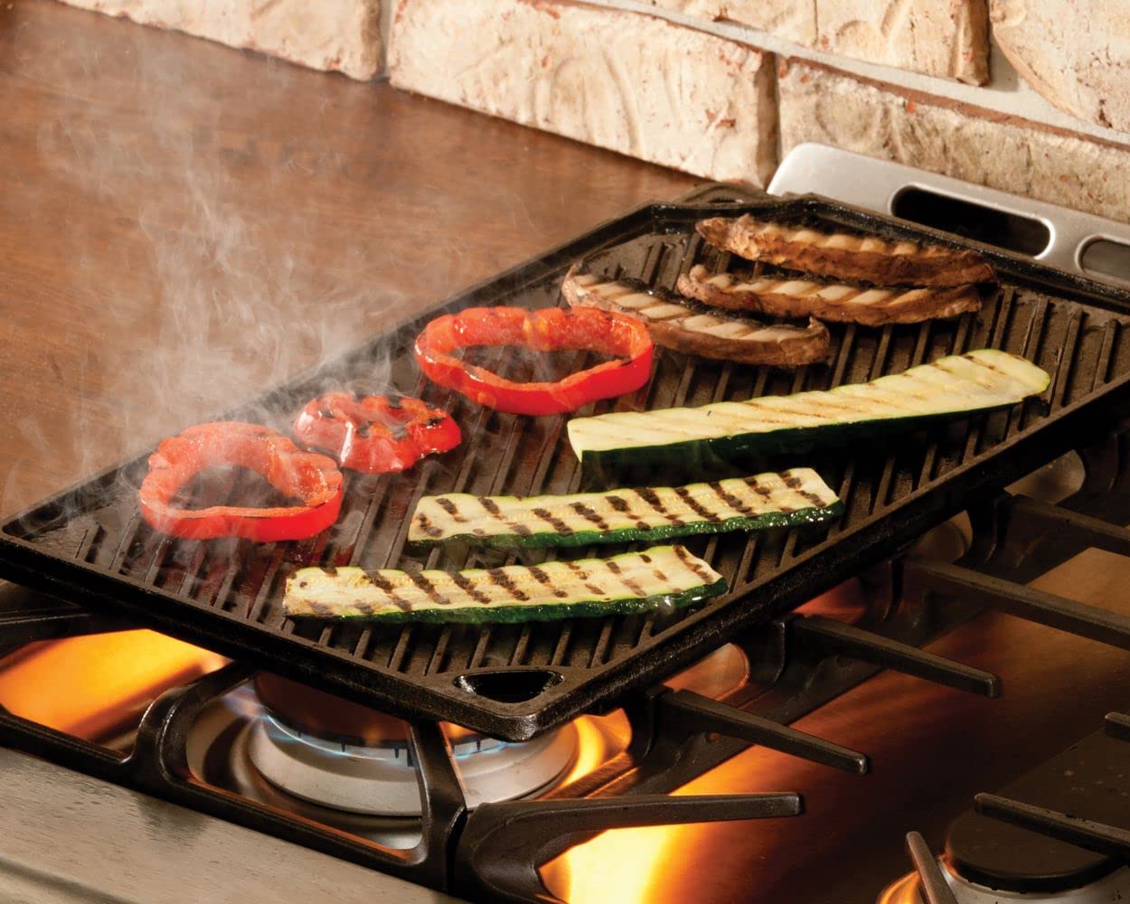 Lodge - Parrilla/plancha reversible LDP3, Sartén para Asador