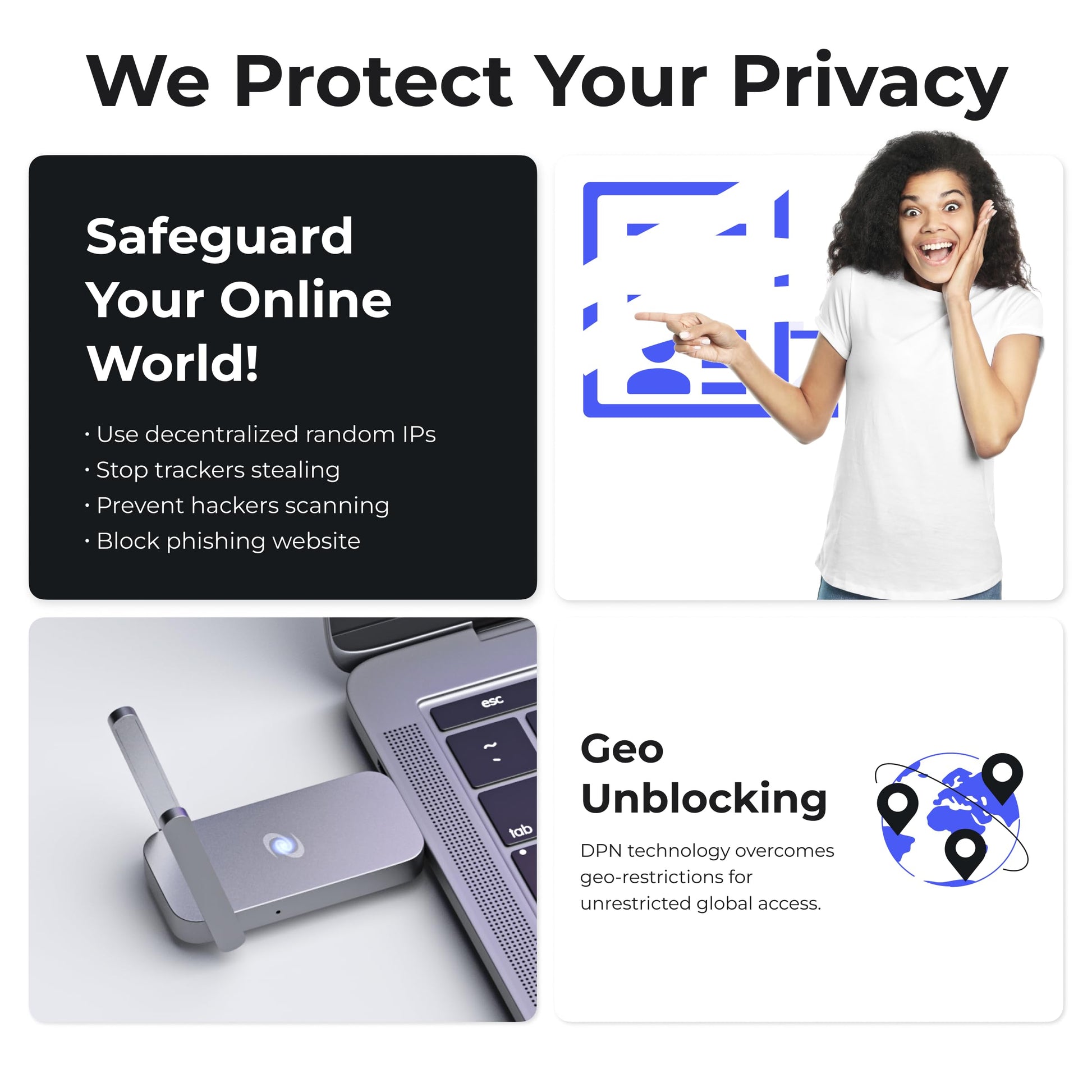 Deeper Connect Air Enrutador VPN inalámbrico de viaje de tamaño bolsillo portátil Wireguard OpenVPN DPN WiFi Router