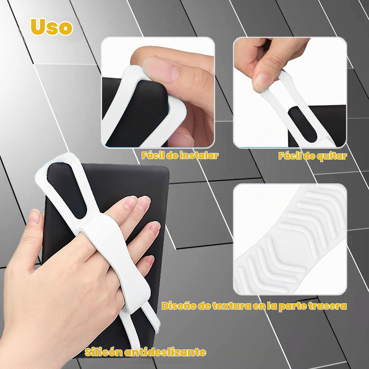 Soporte Universal YVOO Verde para Correa de Mano para Teléfono y Tablet