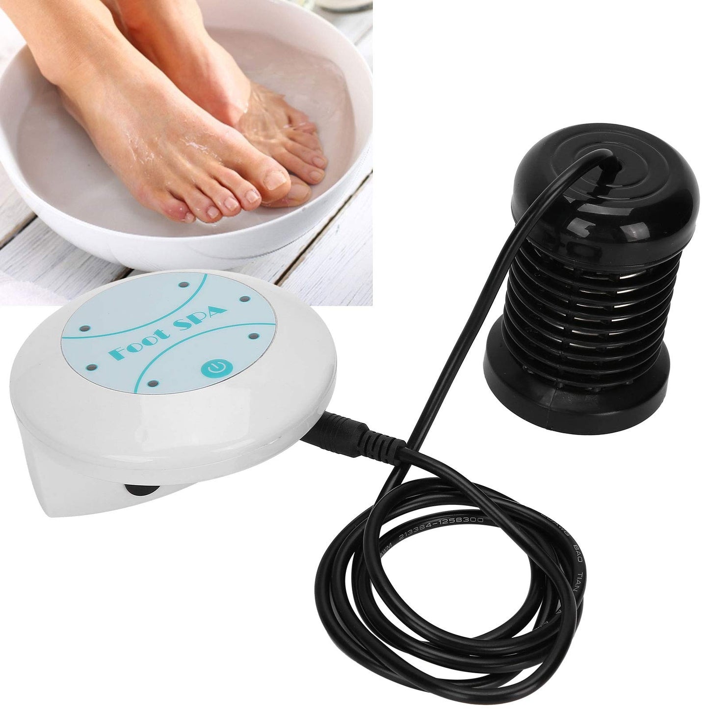 Máquina para baño de pies, spa para baño de pies, portátil, pequeño, duradero, profesional, fácil de usar, para todas las edades, spa en el hogar(#2)