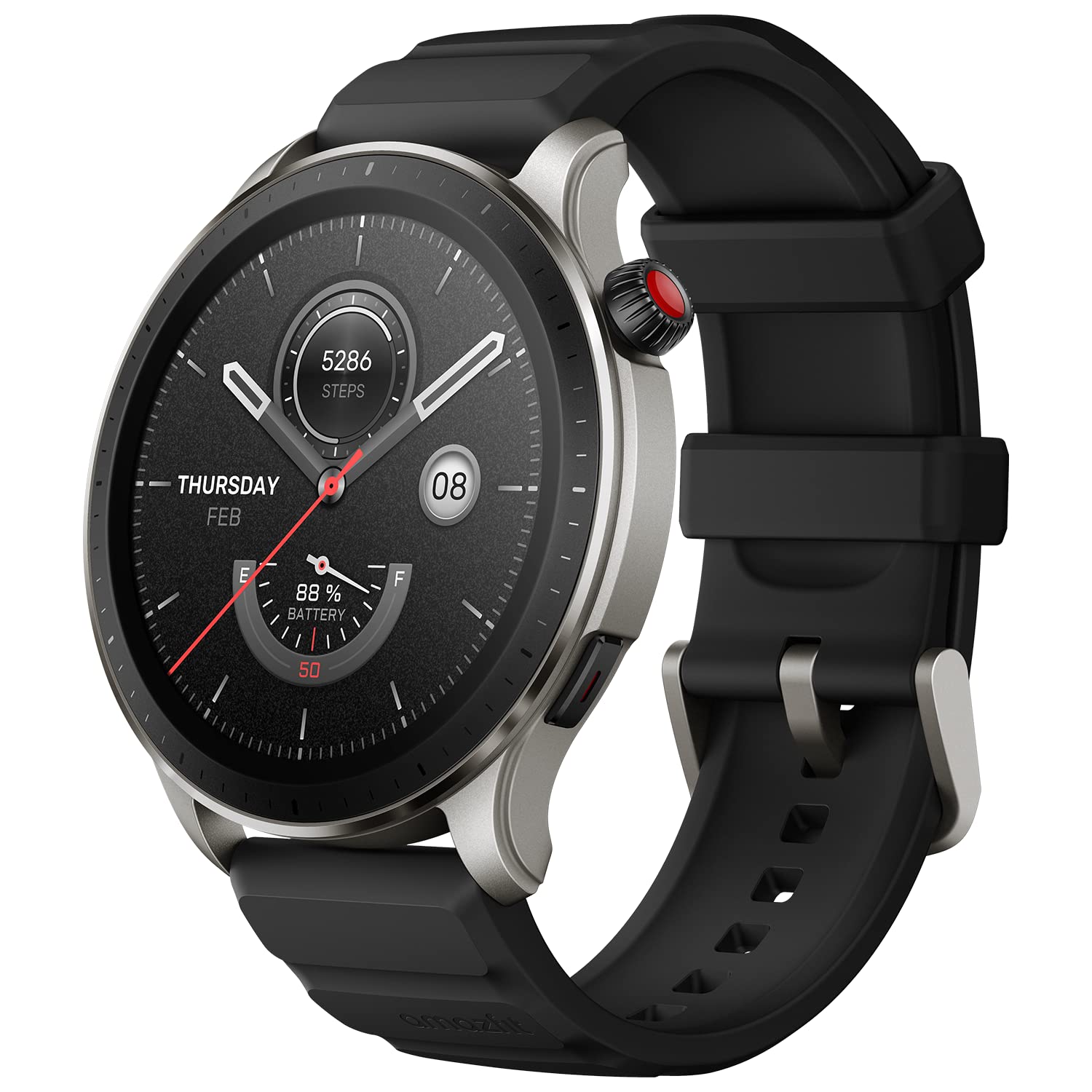 Amazfit GTR 4 Smartwatch con Amazon Alexa, Autonomía 14 Días, Pantalla AMOLED HD, 150 Modos Deportivos - Negro Super Speed