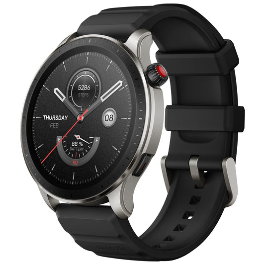 Amazfit GTR 4 Smartwatch con Amazon Alexa, Autonomía 14 Días, Pantalla AMOLED HD, 150 Modos Deportivos - Negro Super Speed