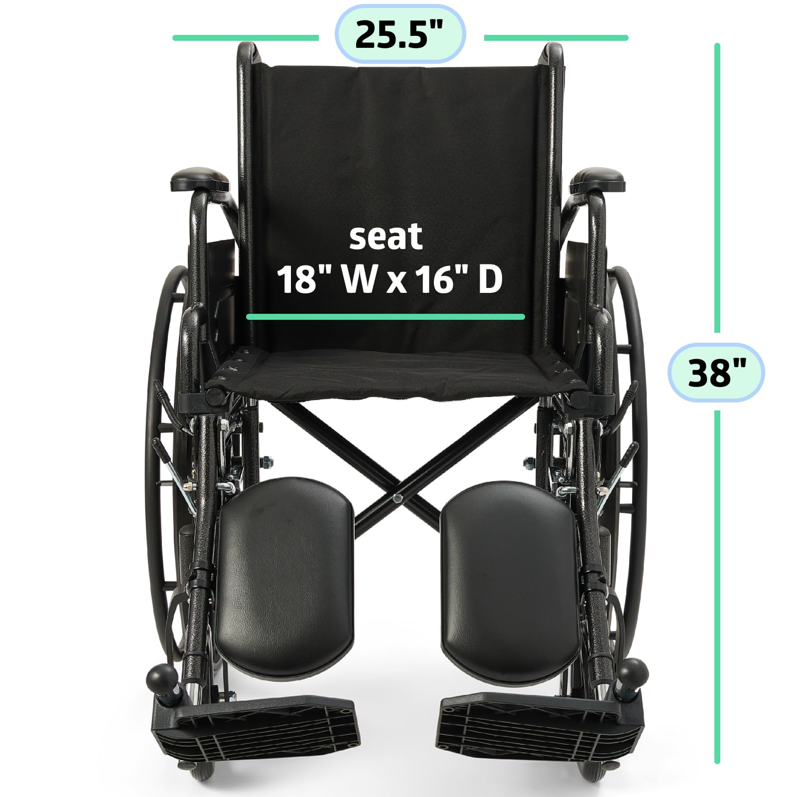 Silla de Ruedas Medline Ligera K4 Basic brazo de escritorio 18 Pulgadas