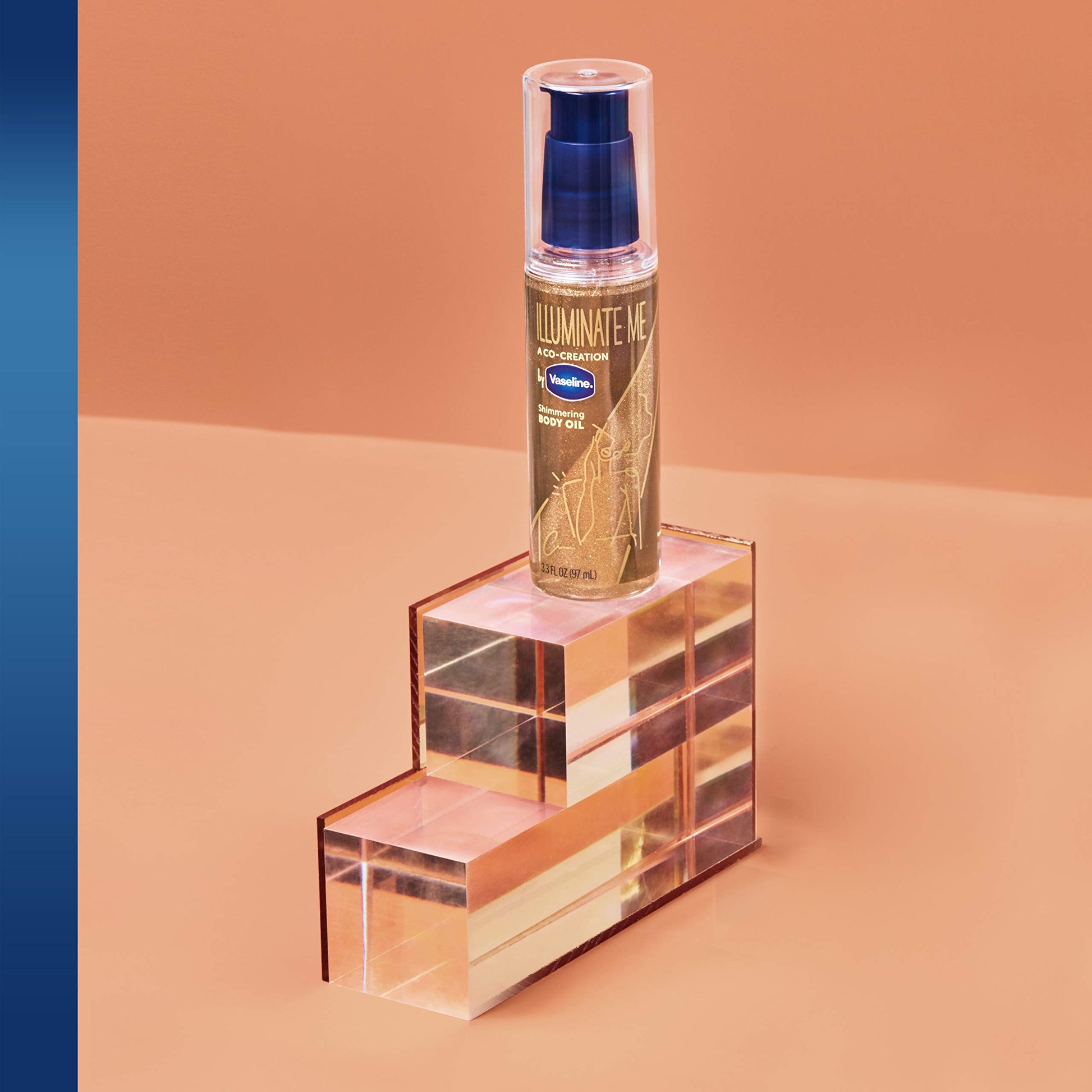 Aceite Corporal Vaseline Illuminate Me Shimmering para Piel Radiante Melanin Rich