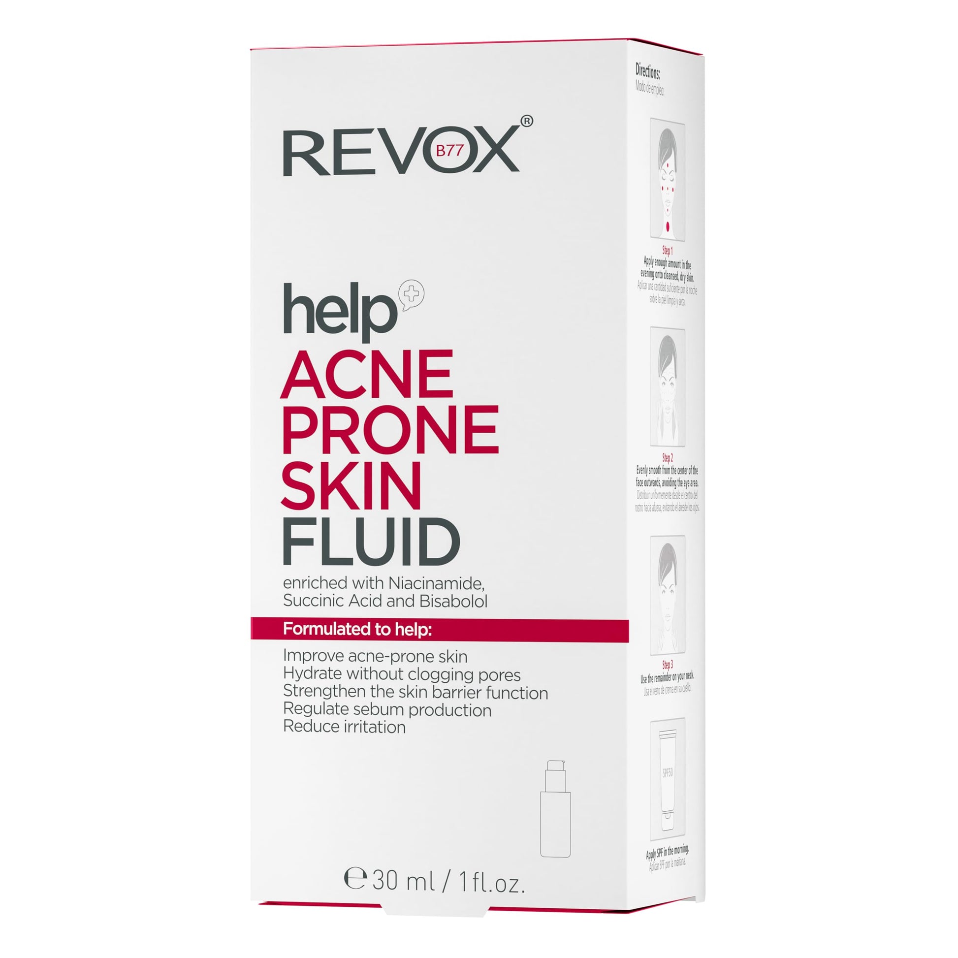 REVOX B77 HELP FLUIDO PARA PIELES PROPENSAS AL ACNE 30ML
