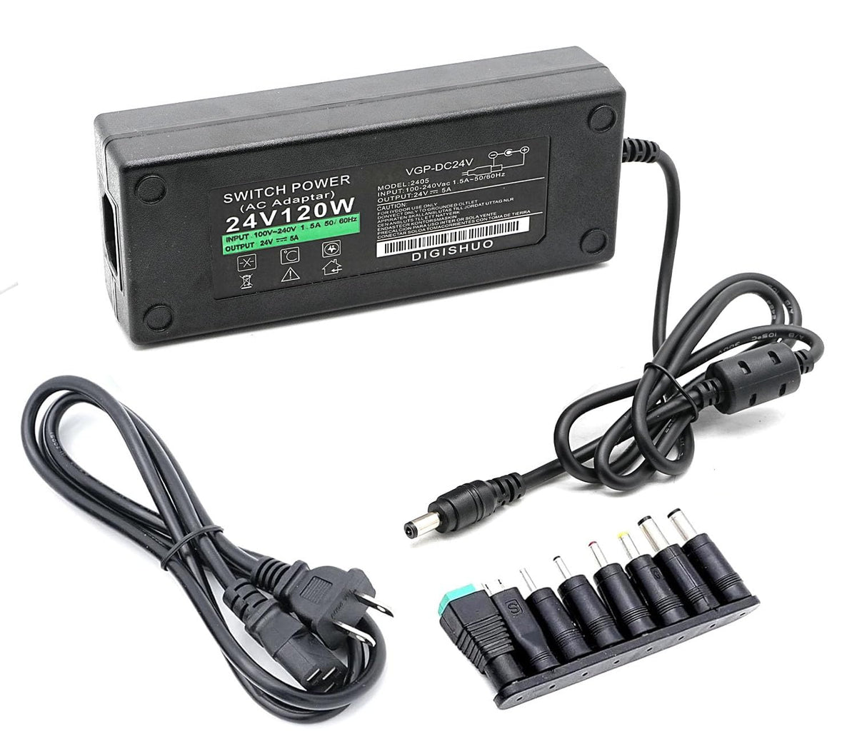 Adaptador de Alimentación DIGISHUO DC 24V 1A 24W Transformador AC 110V