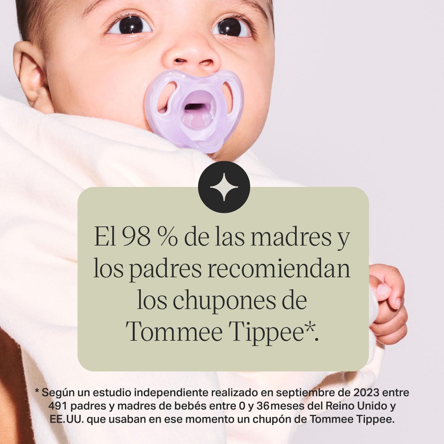 Chupete de Silicona Tommee Tippee Ultra-Light unisex, Diseño Simétrico de Una Pieza, Sin BPA 18-36 Meses, Pack de 4