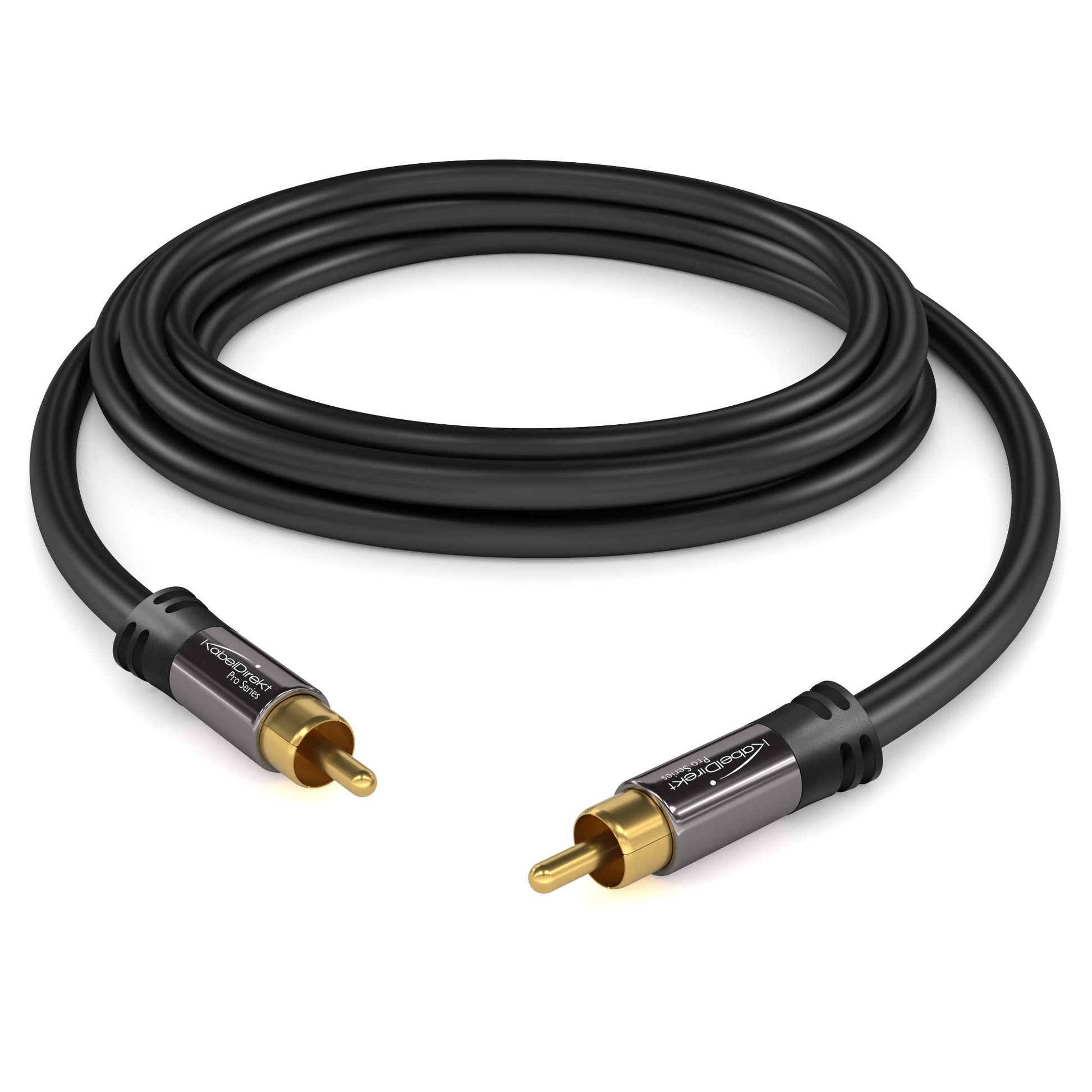 KabelDirekt – Cable RCA Coaxial – 1×1 – 9ft/3m – serie PRO