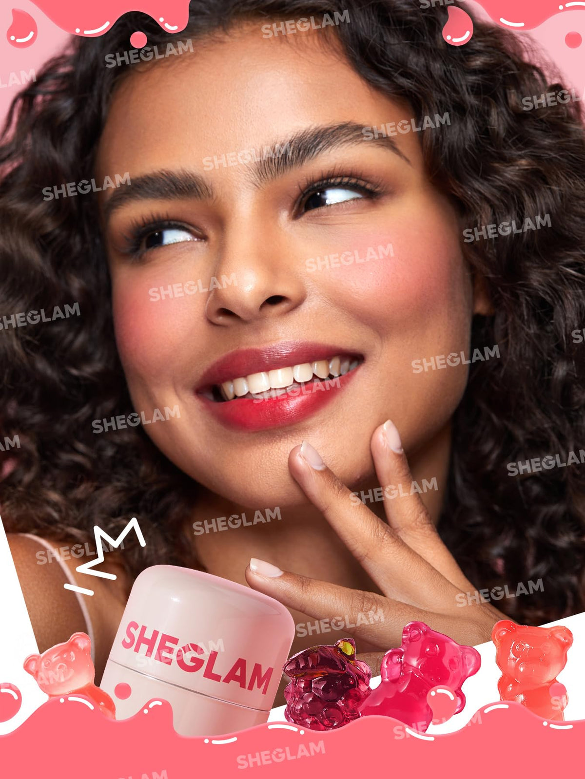 SHEGLAM Jelly-Licious Hydrating Lip and Blush Tint (Howdy, Pequeño)