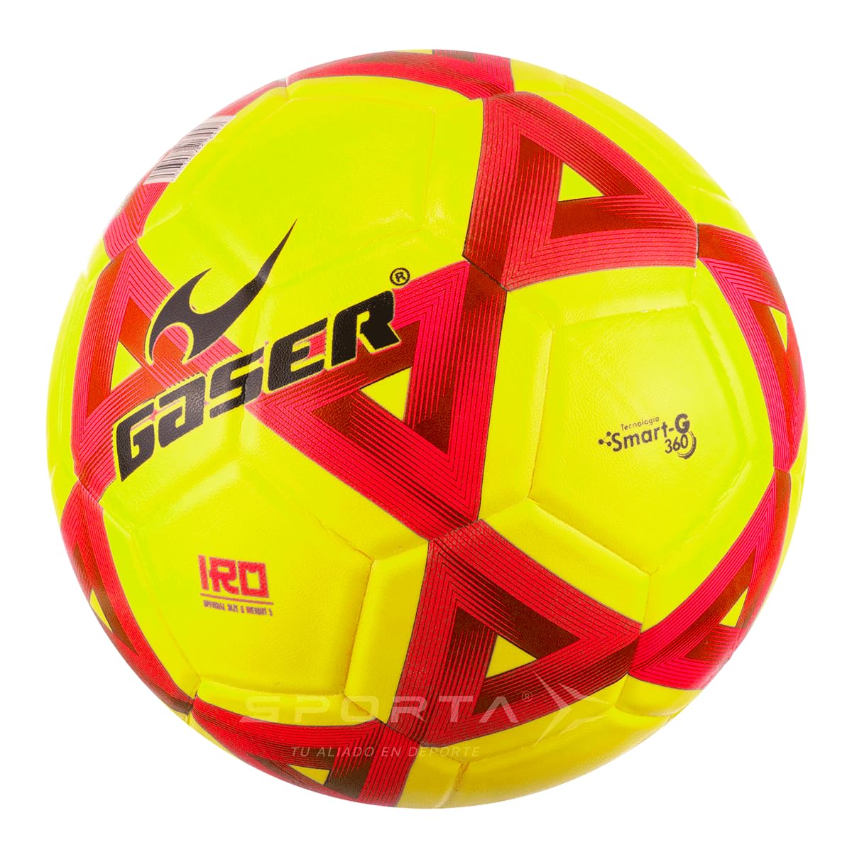 Gaser Balon de Futbol Soccer Laminado Medida Oficial # 5 Fosfo IRO (Amarillo)