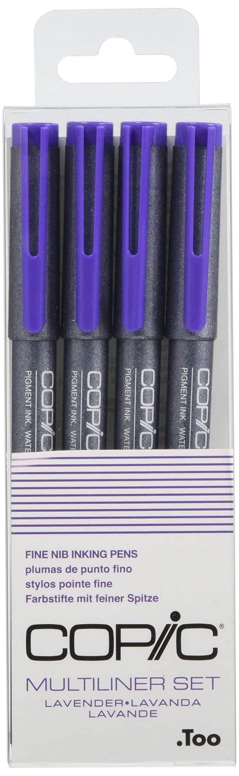 Copic MULTILINER Lavender - Juego de 4 Piezas