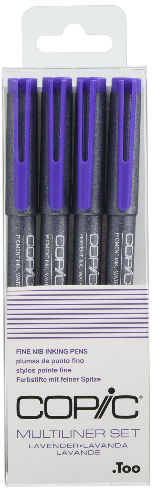 Copic MULTILINER Lavender - Juego de 4 Piezas