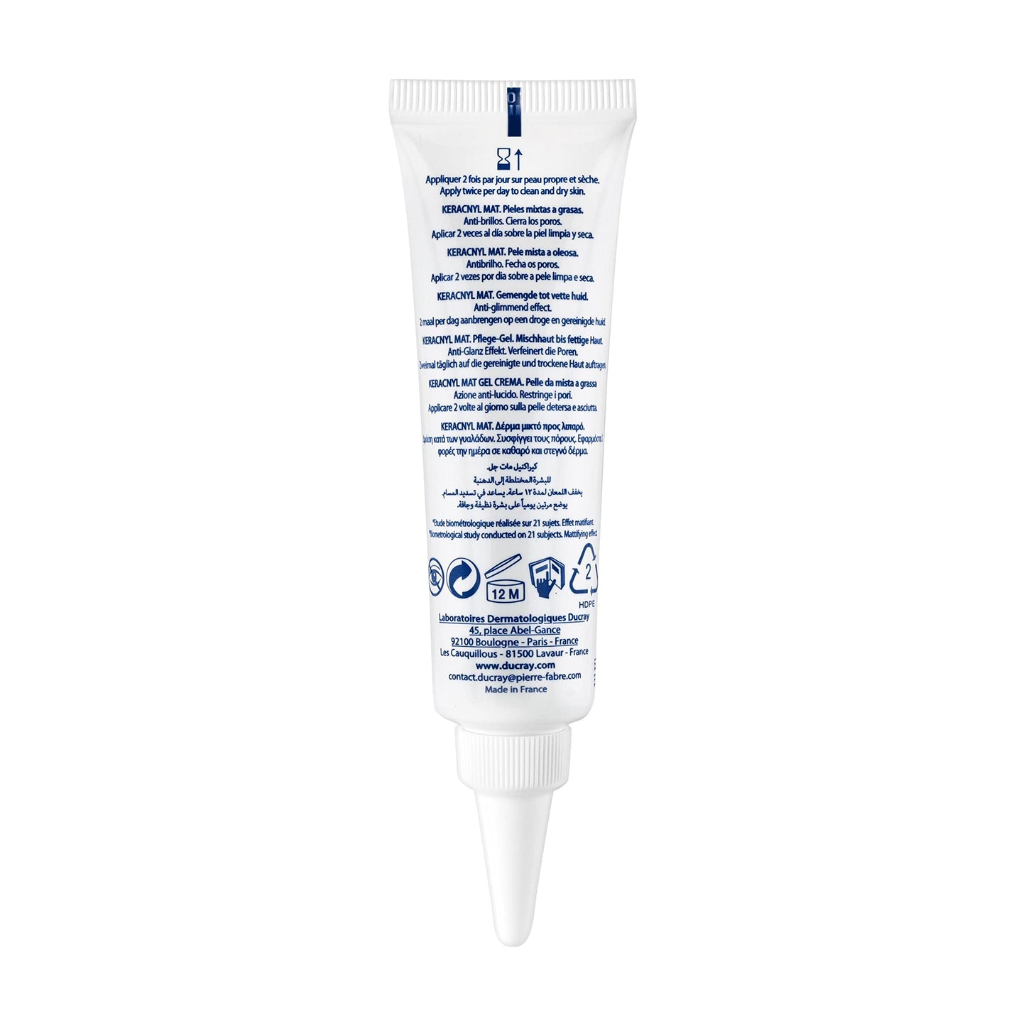 Ducray Keracnyl Mat, Crema Matificante, Piel Grasa, 30ml