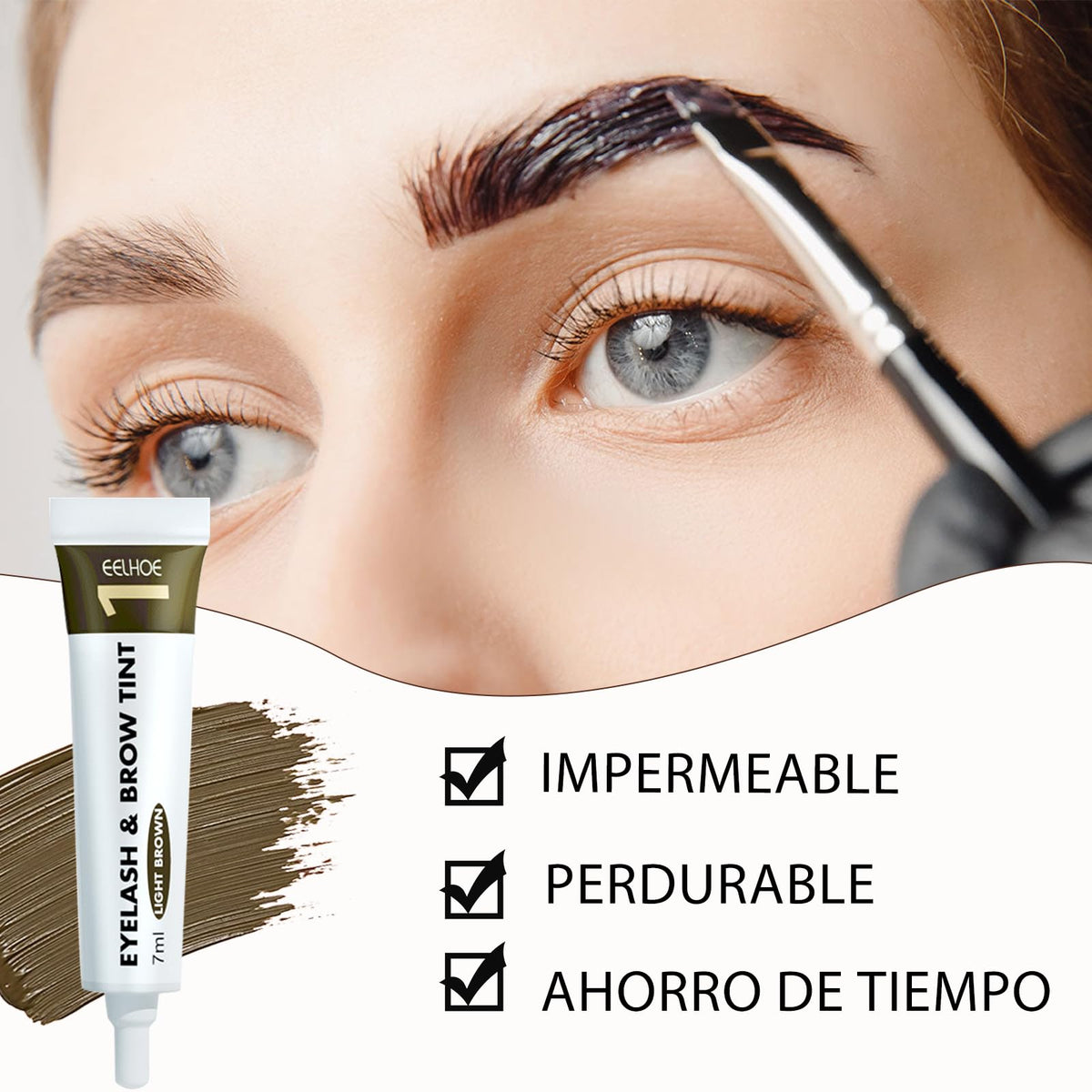 10 Piezas Lifting de Pestañas Kit, Kit de Laminado de Cejas, 2 En 1 Lash Lifting de Pestañas, Crea Cejas Más Gruesas y Duraderas, Rizador de Pestañas Permanente para uso en Salón de Belleza. (Marrón)
