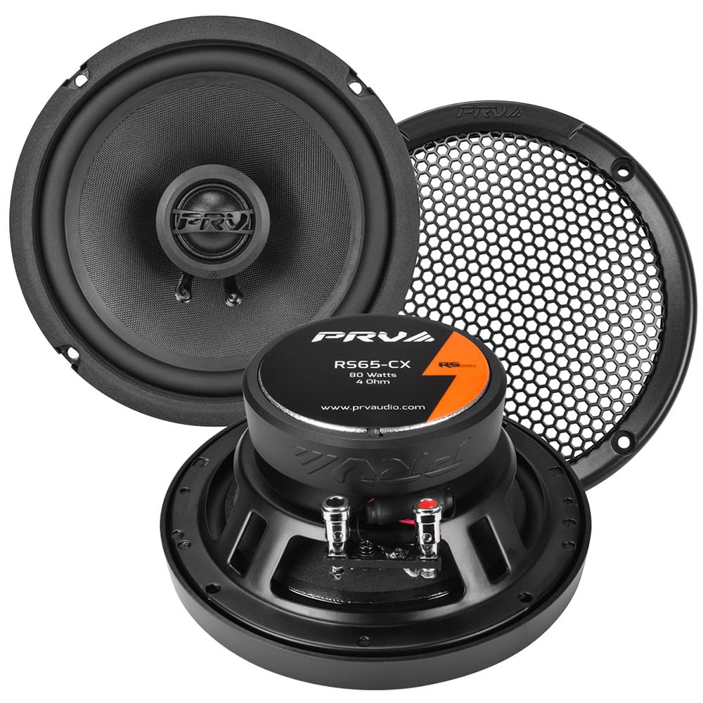 Altavoces Coaxiales para Coche PRV Audio 6.5 Pulgadas Alta Calidad Neodimio con Parrilla